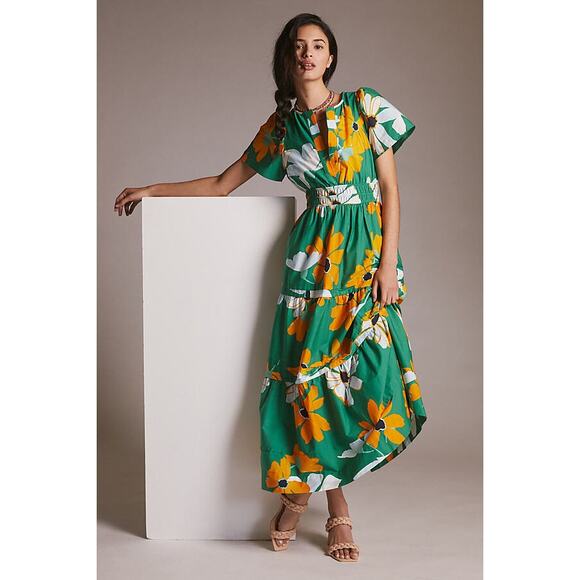 Maeve by Anthropologie The Somerset Maxi Dress Kelly - Picture 1 of 7